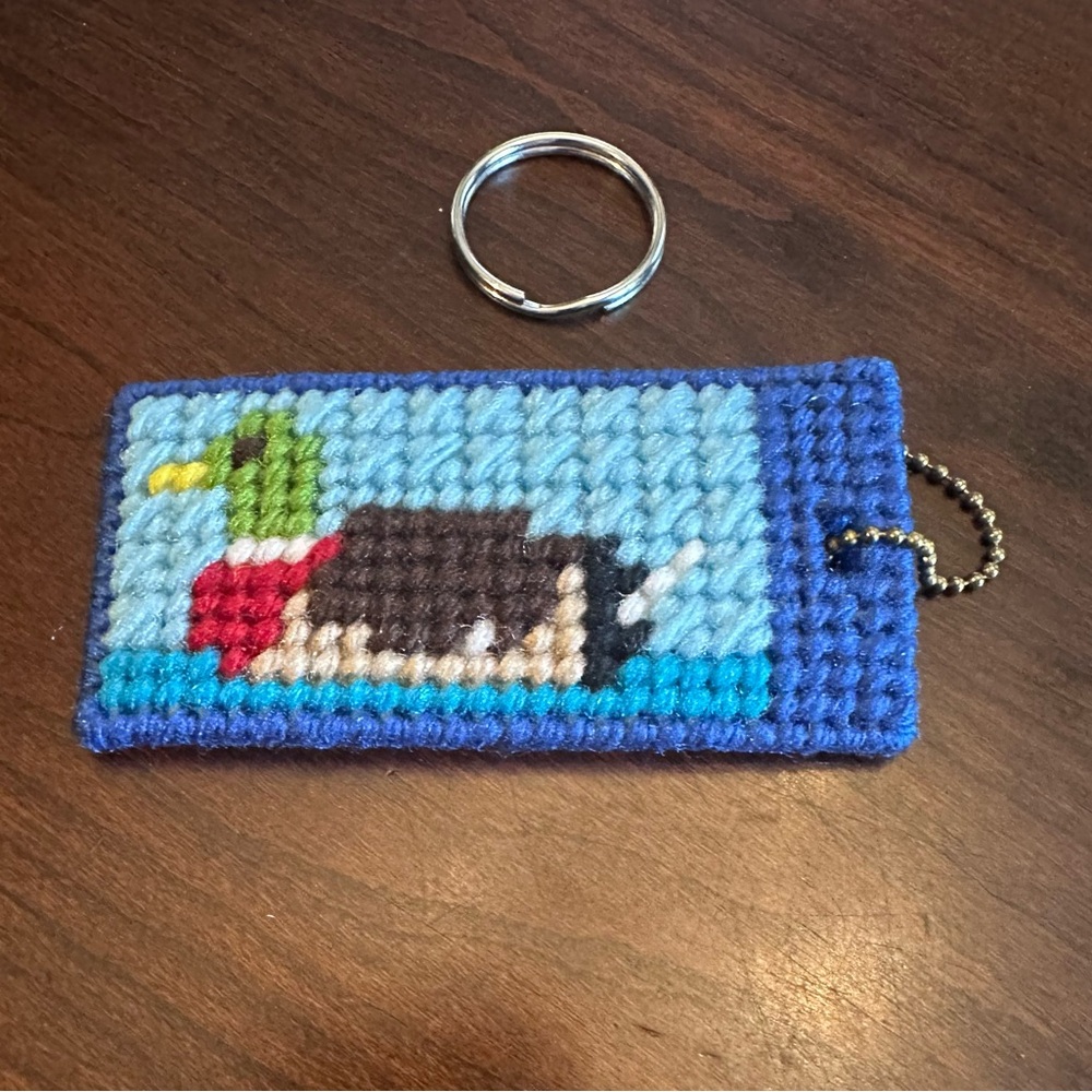 Handmade Duck Keychain Holder